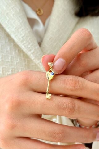 14 Ayar Altın Anahtar Kolye Ucu