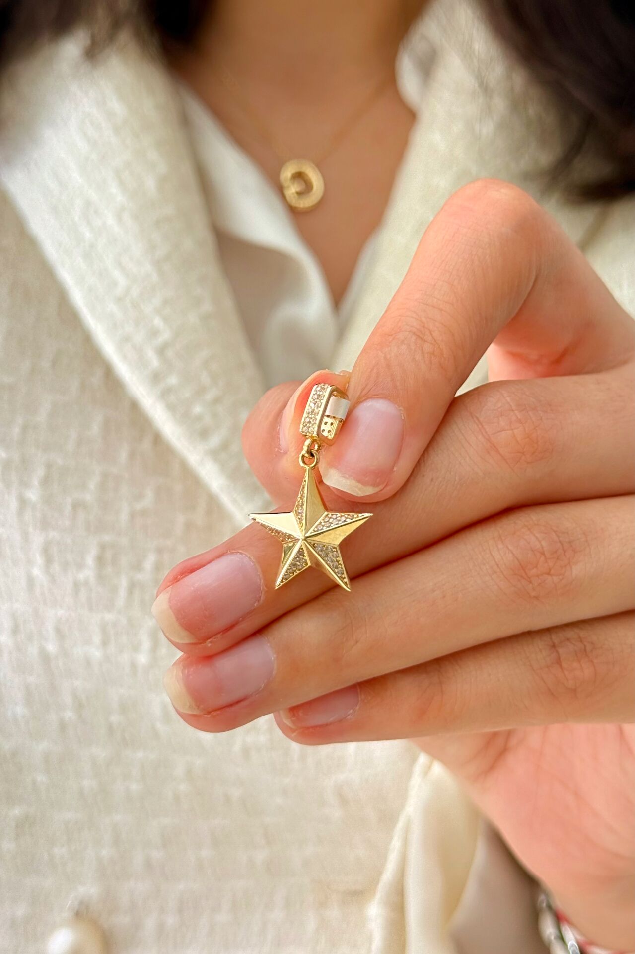 14 Ayar Altın Yıldız Kolye Ucu