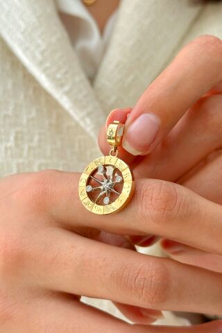 14 Ayar Altın Burç Kolye Ucu