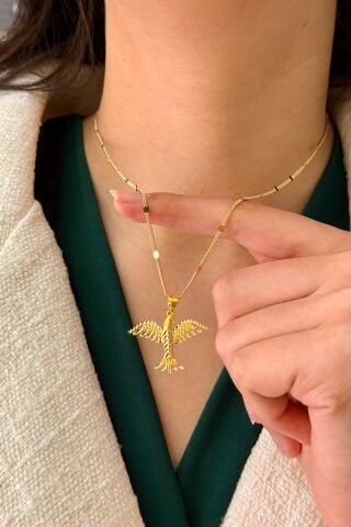 22 Ayar Altın Anka Kuşu Kolye