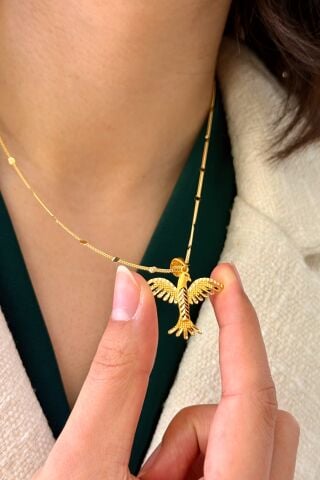 22 Ayar Altın Anka Kuşu Kolye