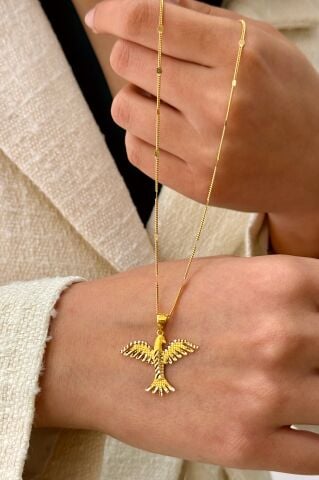 22 Ayar Altın Anka Kuşu Kolye